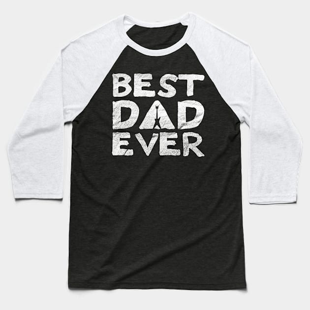 Best Dad Ever Razorback Guitar Baseball T-Shirt by teecloud